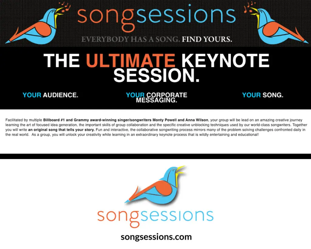 Song Sessions - The Ultimate Keynote To Book For Your Next Event!